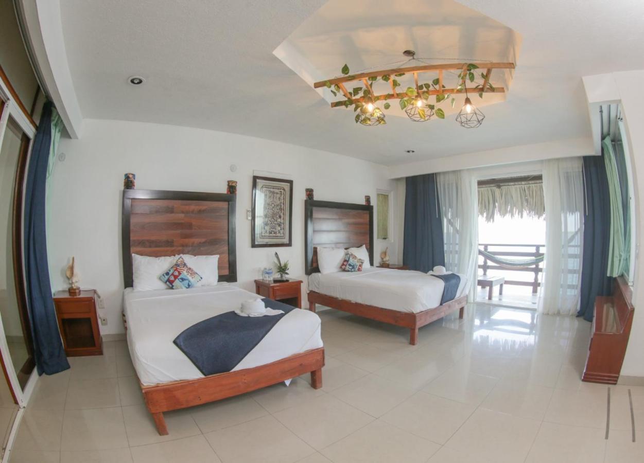 Seven Blue House Village & Lodge Bacalar Bagian luar foto