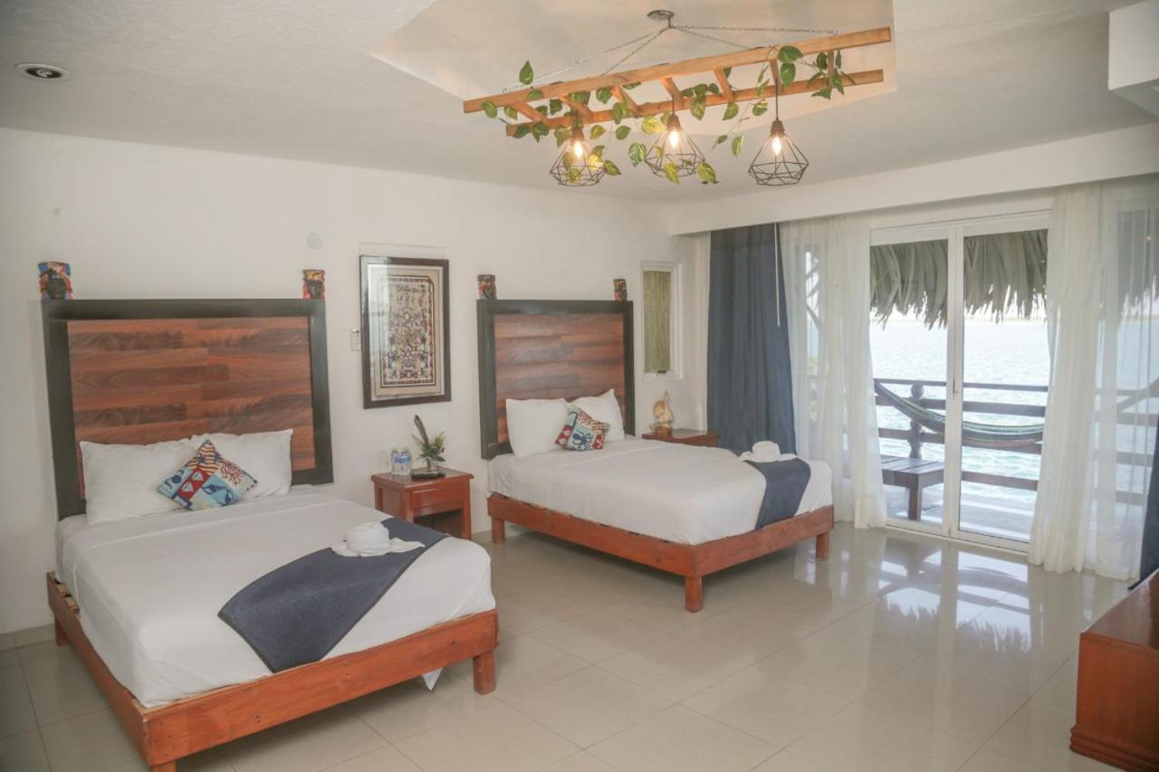 Seven Blue House Village & Lodge Bacalar Bagian luar foto