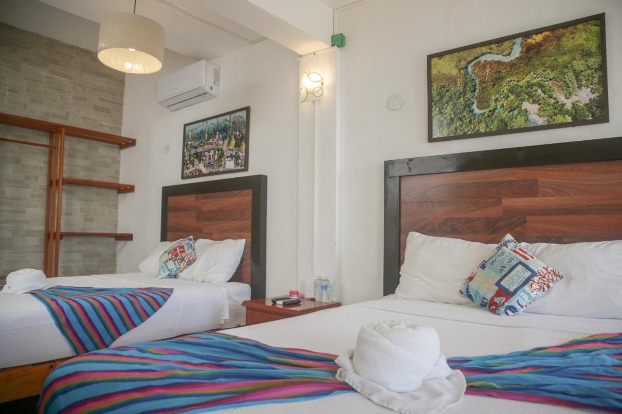 Seven Blue House Village & Lodge Bacalar Bagian luar foto